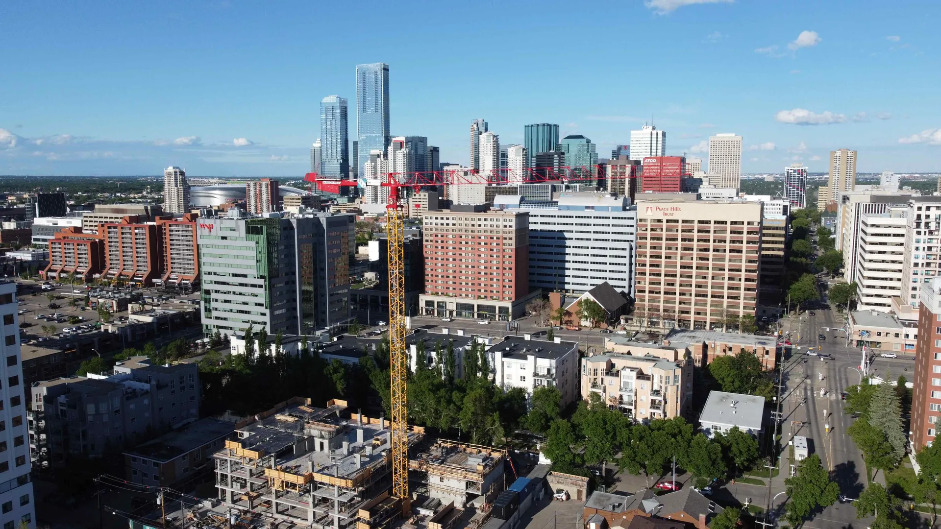 Construction site overview