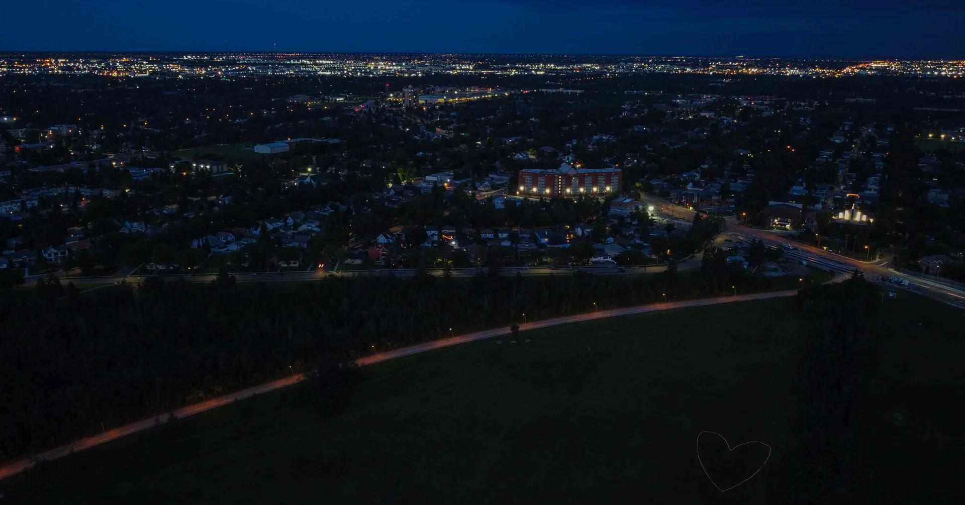 Community at night